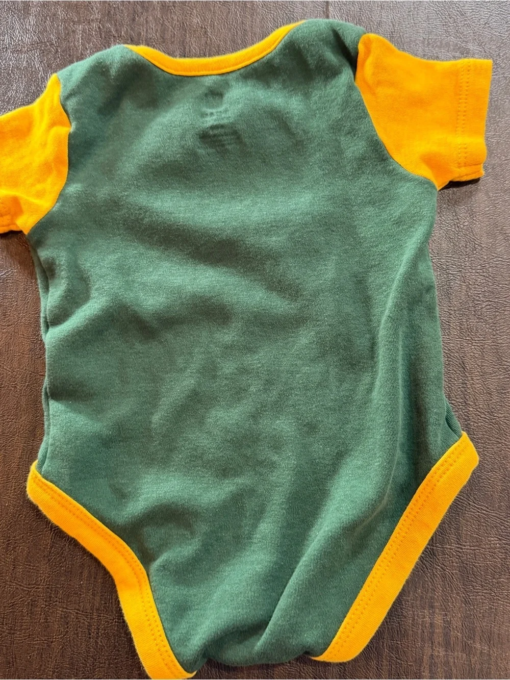 NFL Football Greenbay Packer Snap Onesie. Sz 3/6M